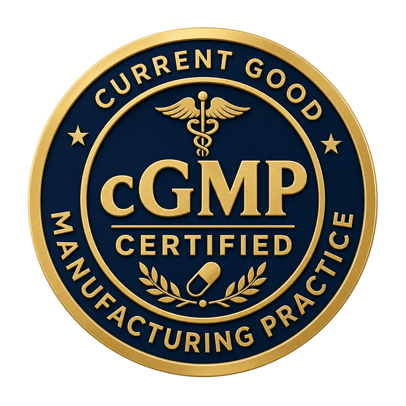 cGMP Certified badge